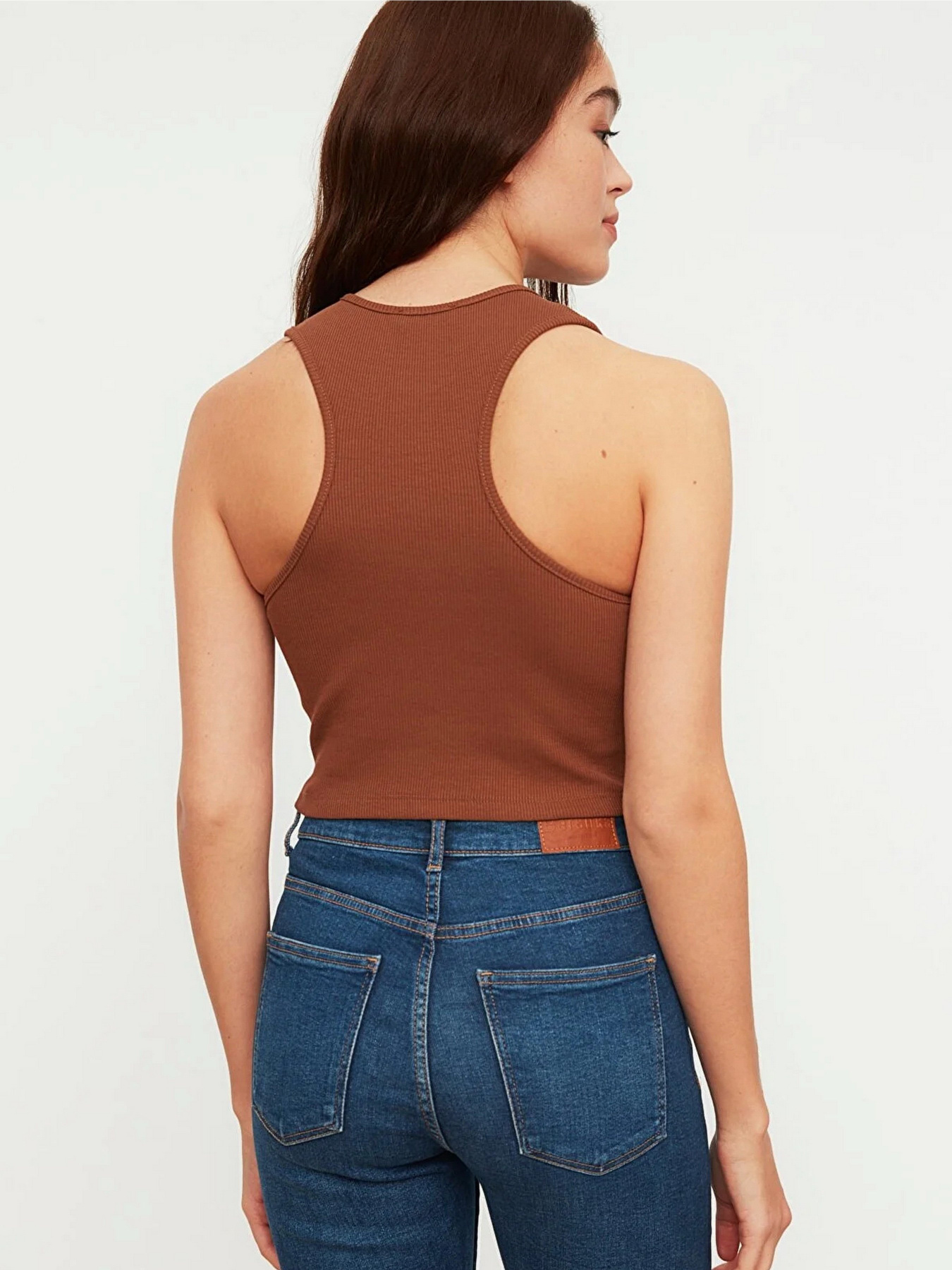 Топ Trendyol модель TWOSS21AL0017/Kahverengi Фото