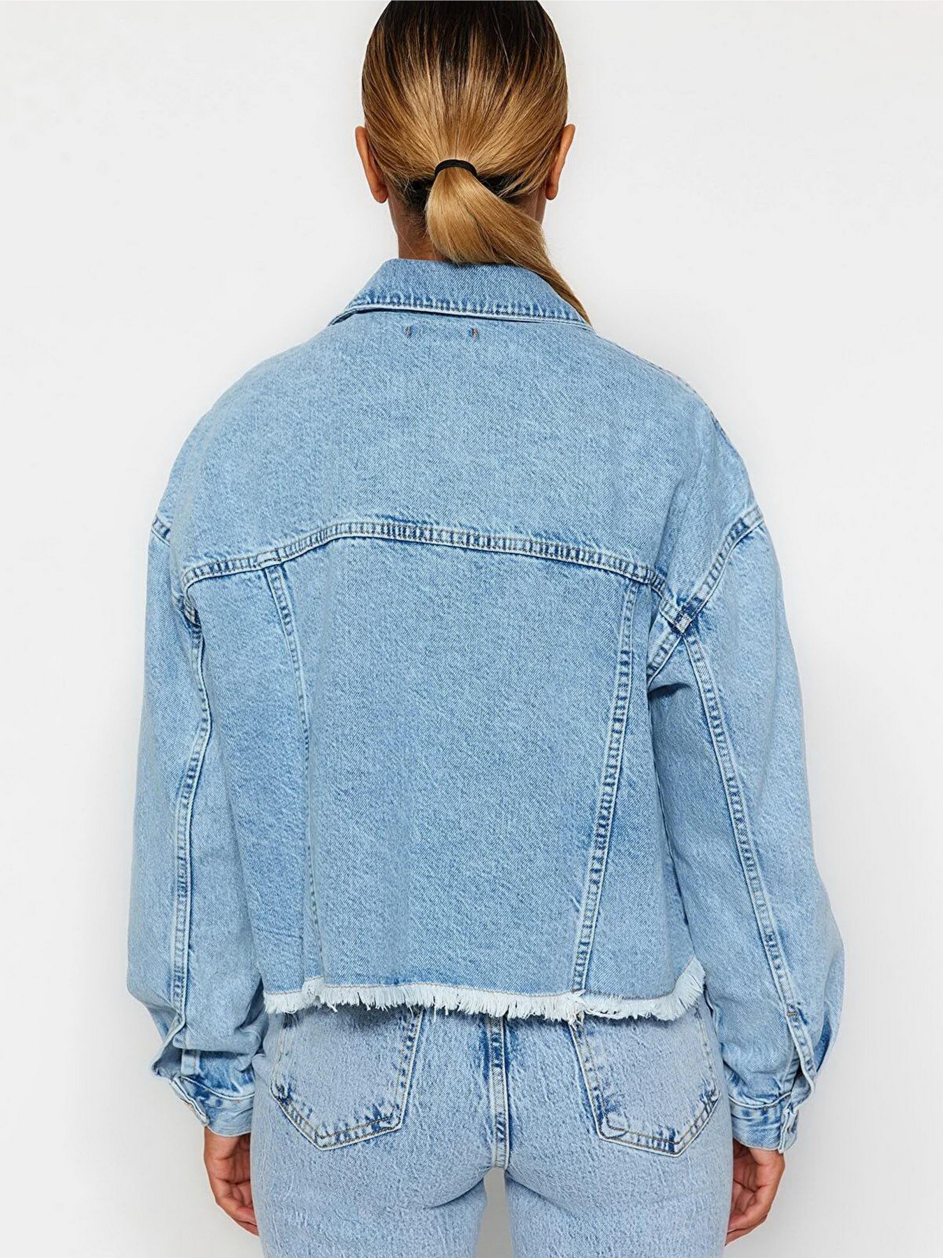 Джинсова куртка Trendyol модель TWOSS21CE0046/Acik Mavi Фото