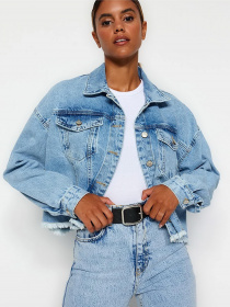 Джинсова куртка Trendyol модель TWOSS21CE0046/Acik Mavi Фото