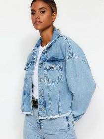 Джинсова куртка Trendyol модель TWOSS21CE0046/Acik Mavi Фото