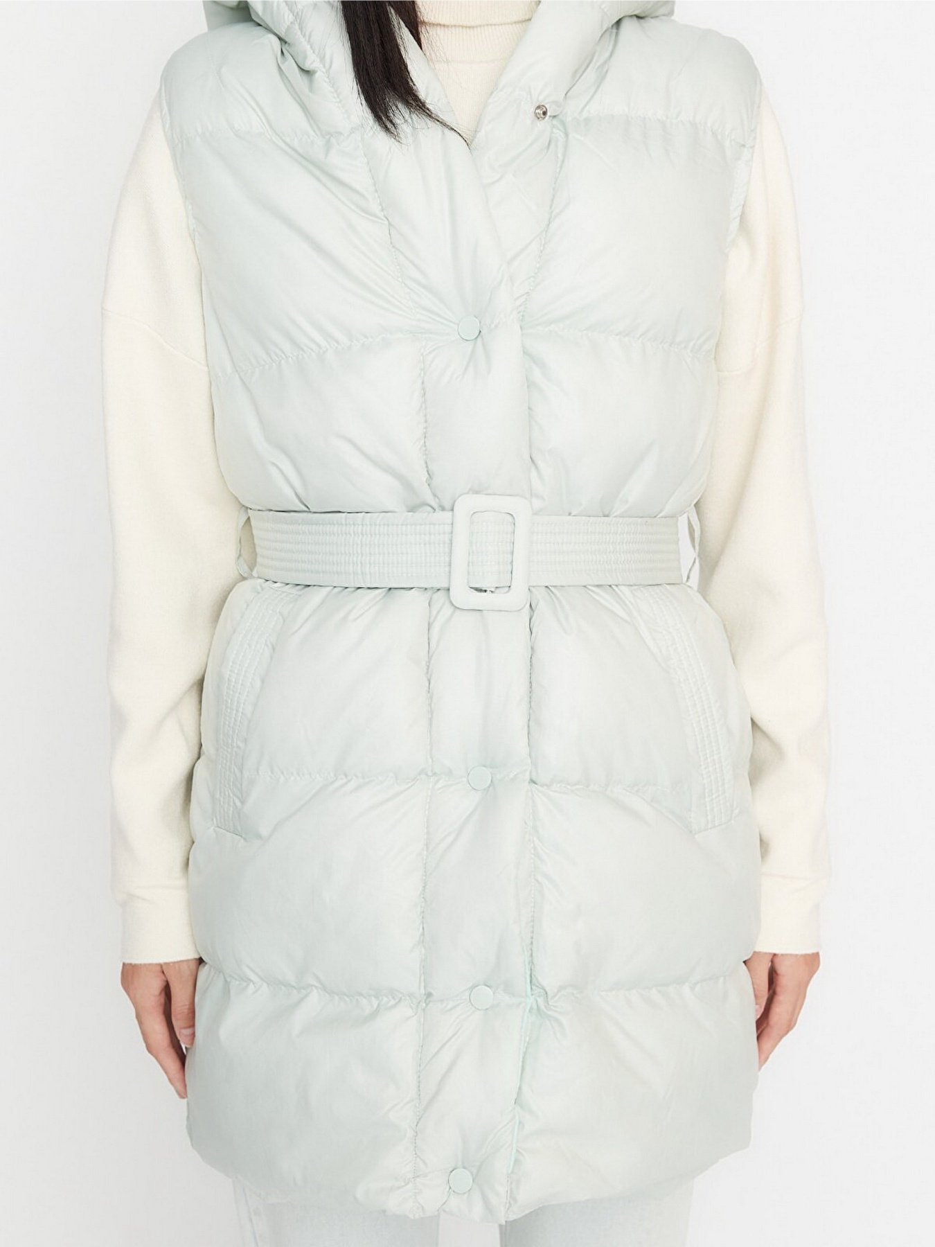 Жилет з утеплювачем Trendyol модель TWOSS21YE0002/Mint Фото