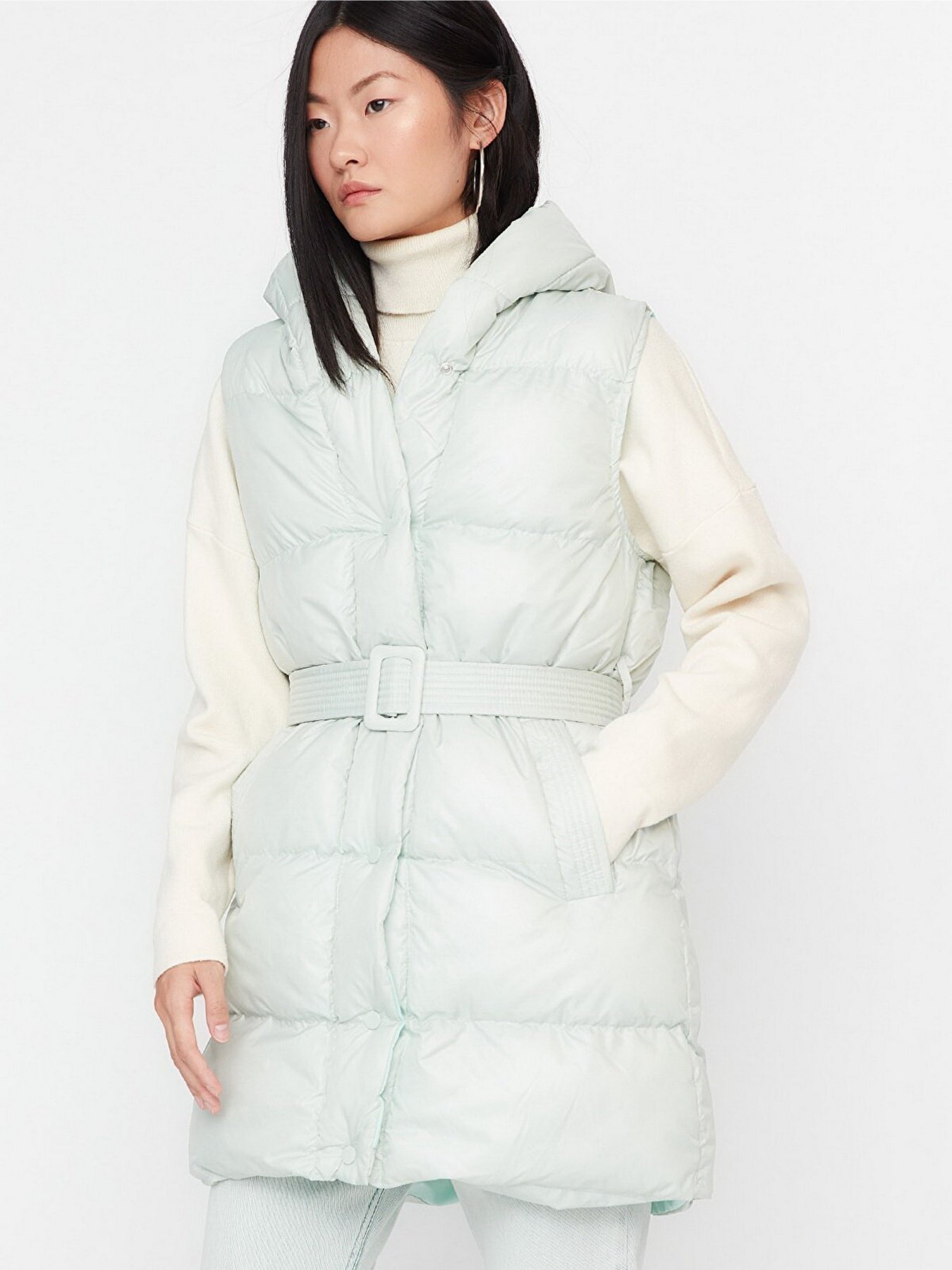 Жилет з утеплювачем Trendyol модель TWOSS21YE0002/Mint Фото