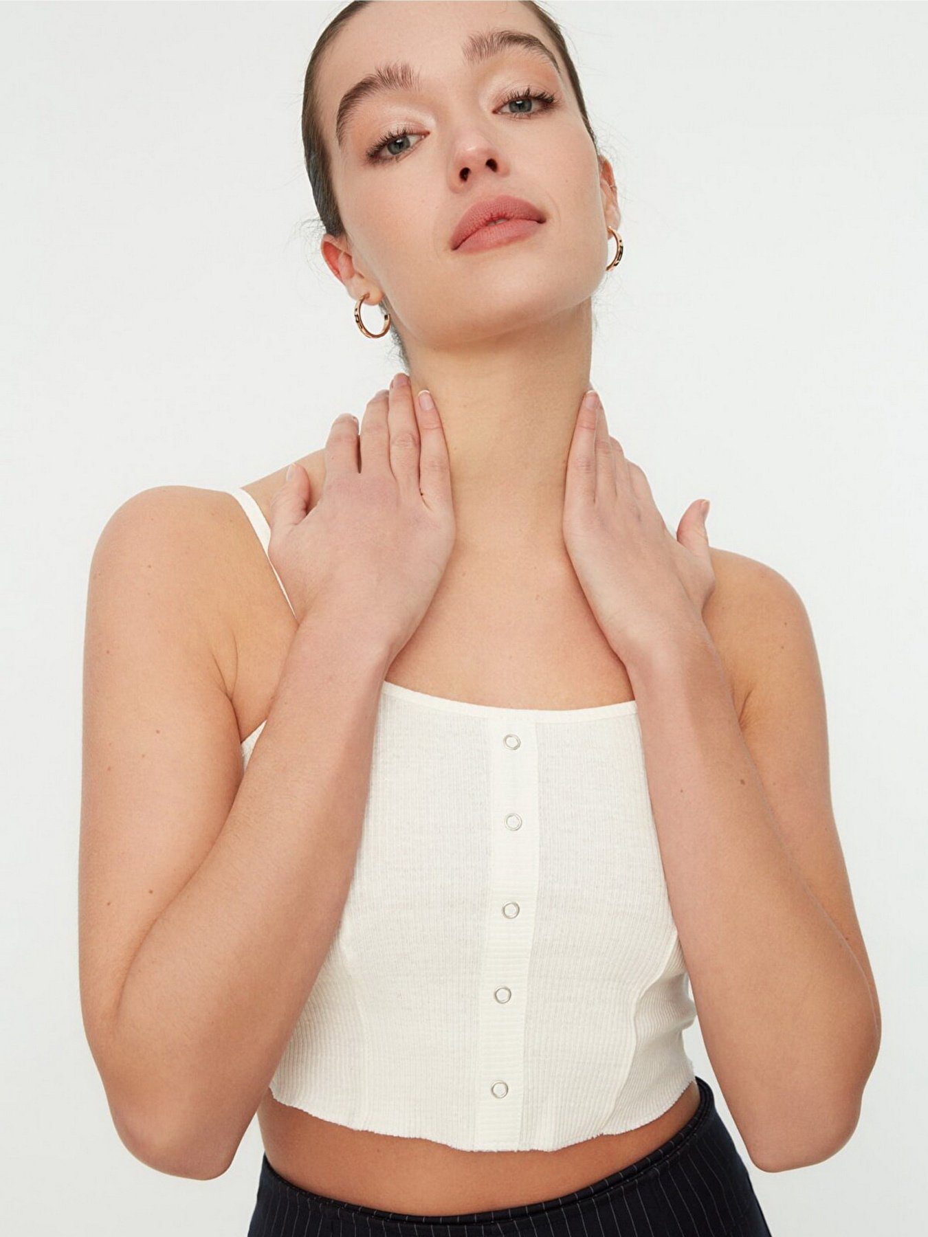 Топ Trendyol модель TWOSS22AL0013/Ekru Фото