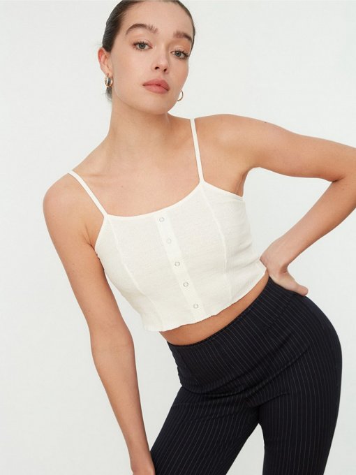 Топ Trendyol модель TWOSS22AL0013/Ekru Фото