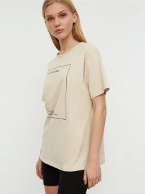 Футболки и поло Trendyol модель TWOSS22TS0632/Bej Фото