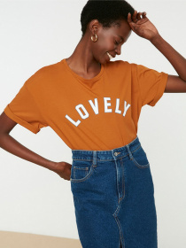 Футболки и поло Trendyol модель TWOSS22TS0957/Kahverengi Фото