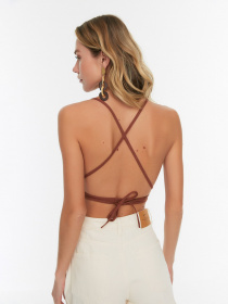 Топ Trendyol модель TBESS21BZ0757/Kahverengi Фото