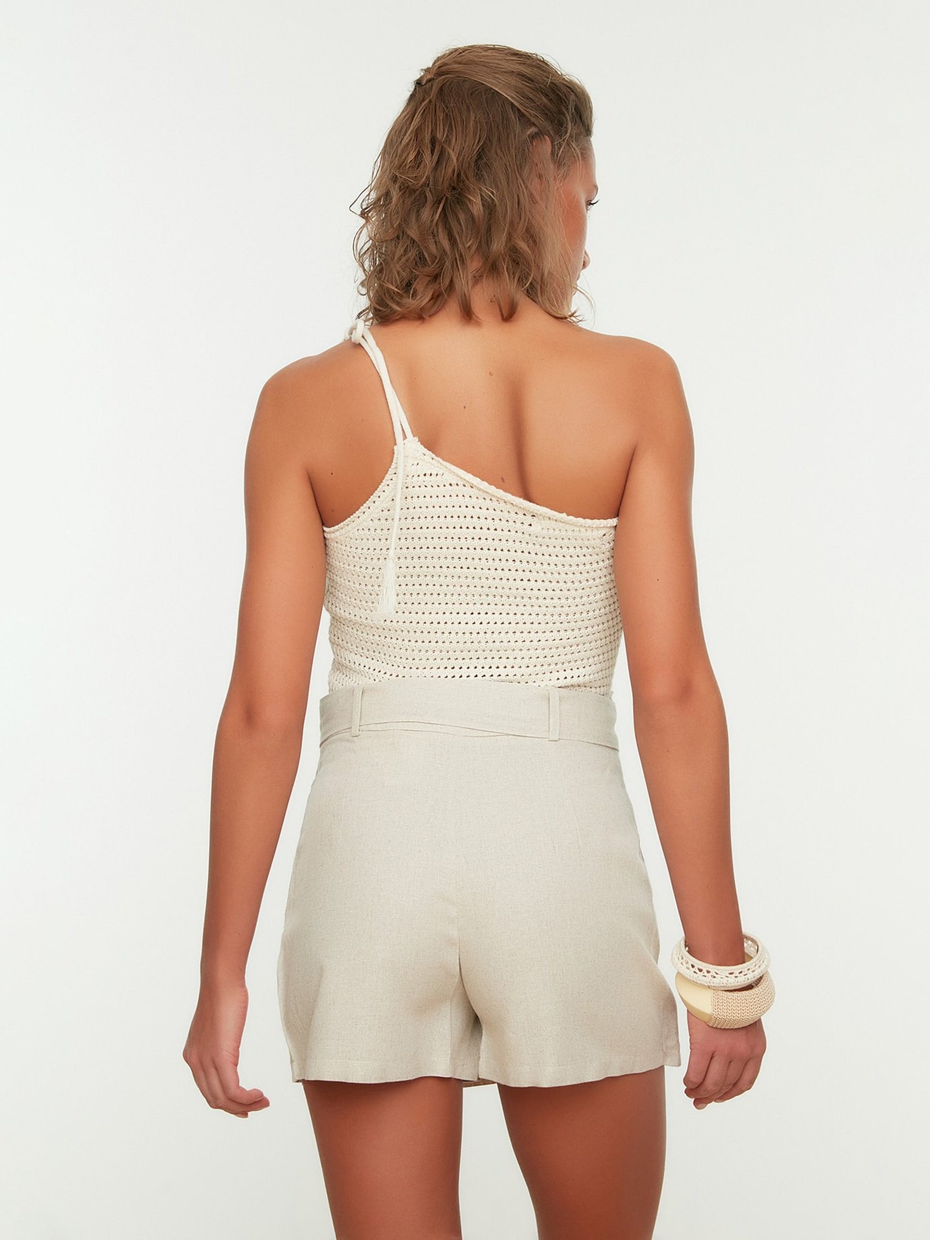 Спідниця міні Trendyol модель TBESS21ET0124/Bej Фото