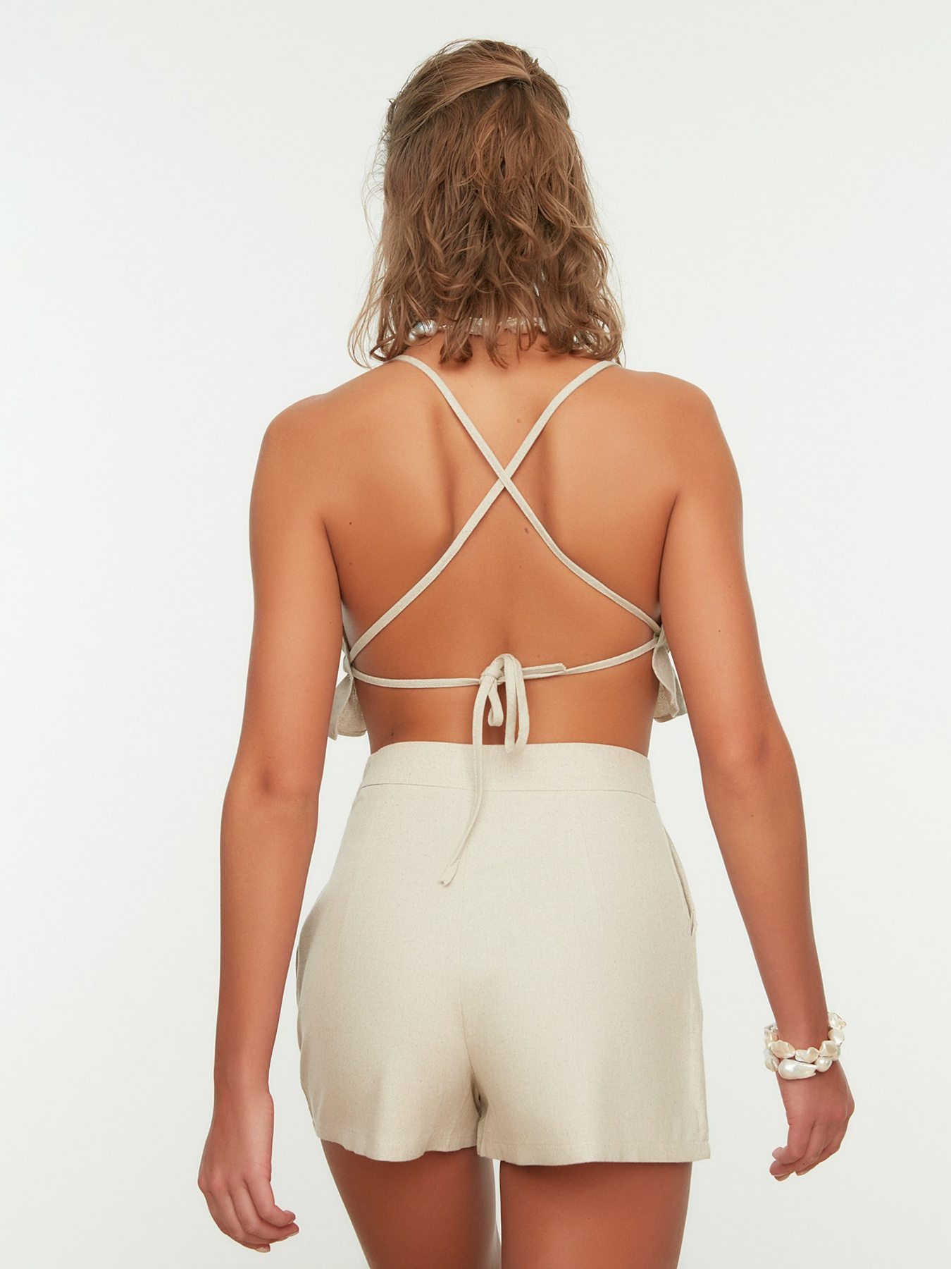 Шорти Trendyol модель TBESS21SR0058/Bej Фото