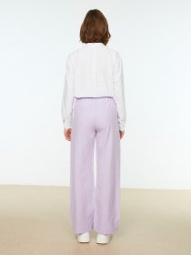 Штани палаццо Trendyol модель TCTSS22PL0046/Lila Фото