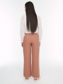 Штани палаццо Trendyol модель TCTSS22PL0050/Kahverengi Фото