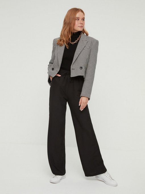 Брюки палаццо Trendyol модель TCTSS22PL0050/Siyah Фото