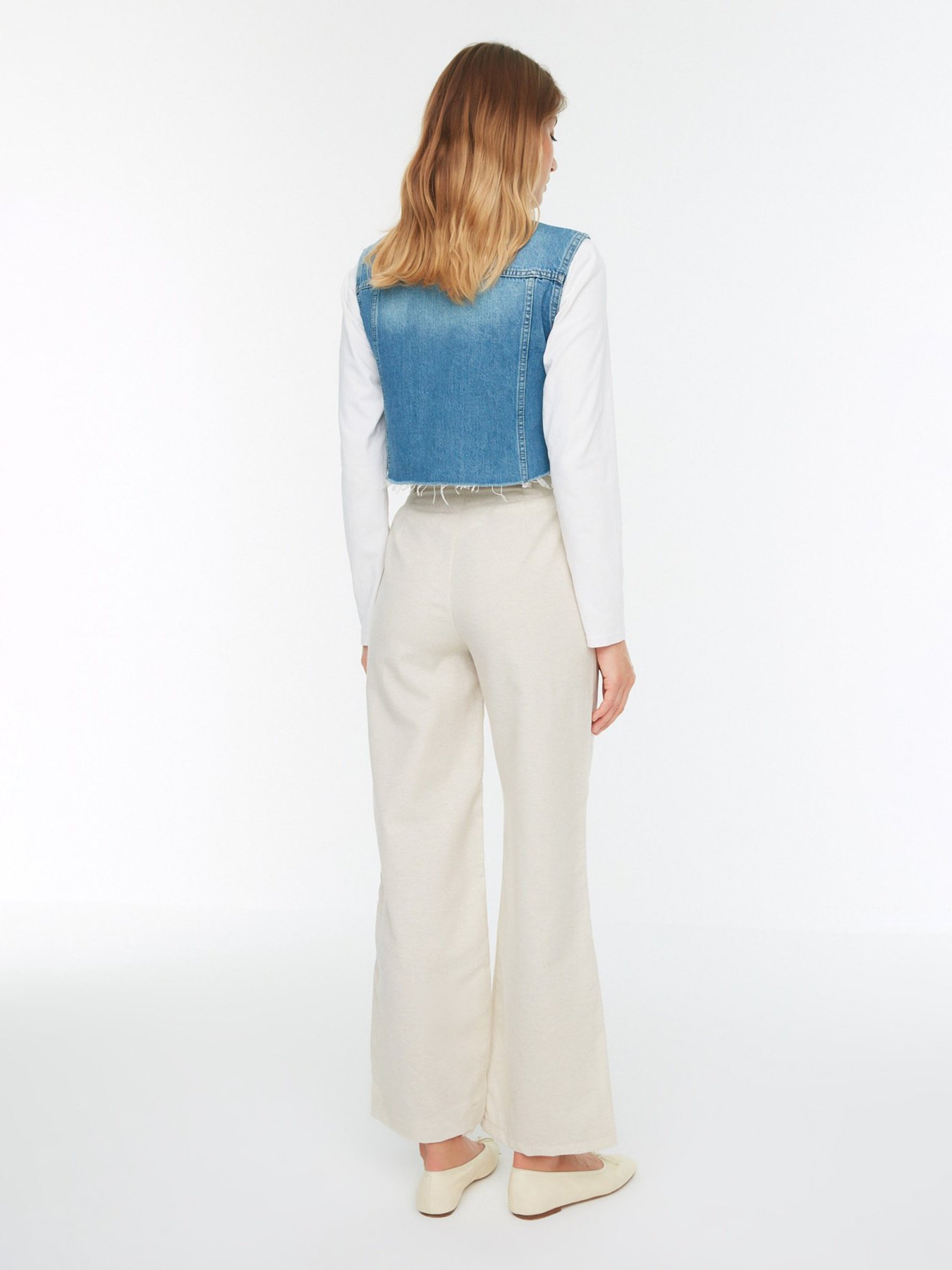 Штани повсякденні Trendyol модель TCTSS22TP00005/Bej Фото