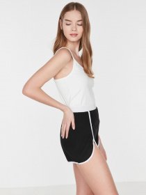 Шорти Trendyol модель THMSS22SR0272/Siyah-Beyaz Фото