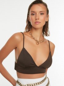 Бюстгальтер Trendyol модель TPRSS22BS00005/Koyu Kahverengi Фото