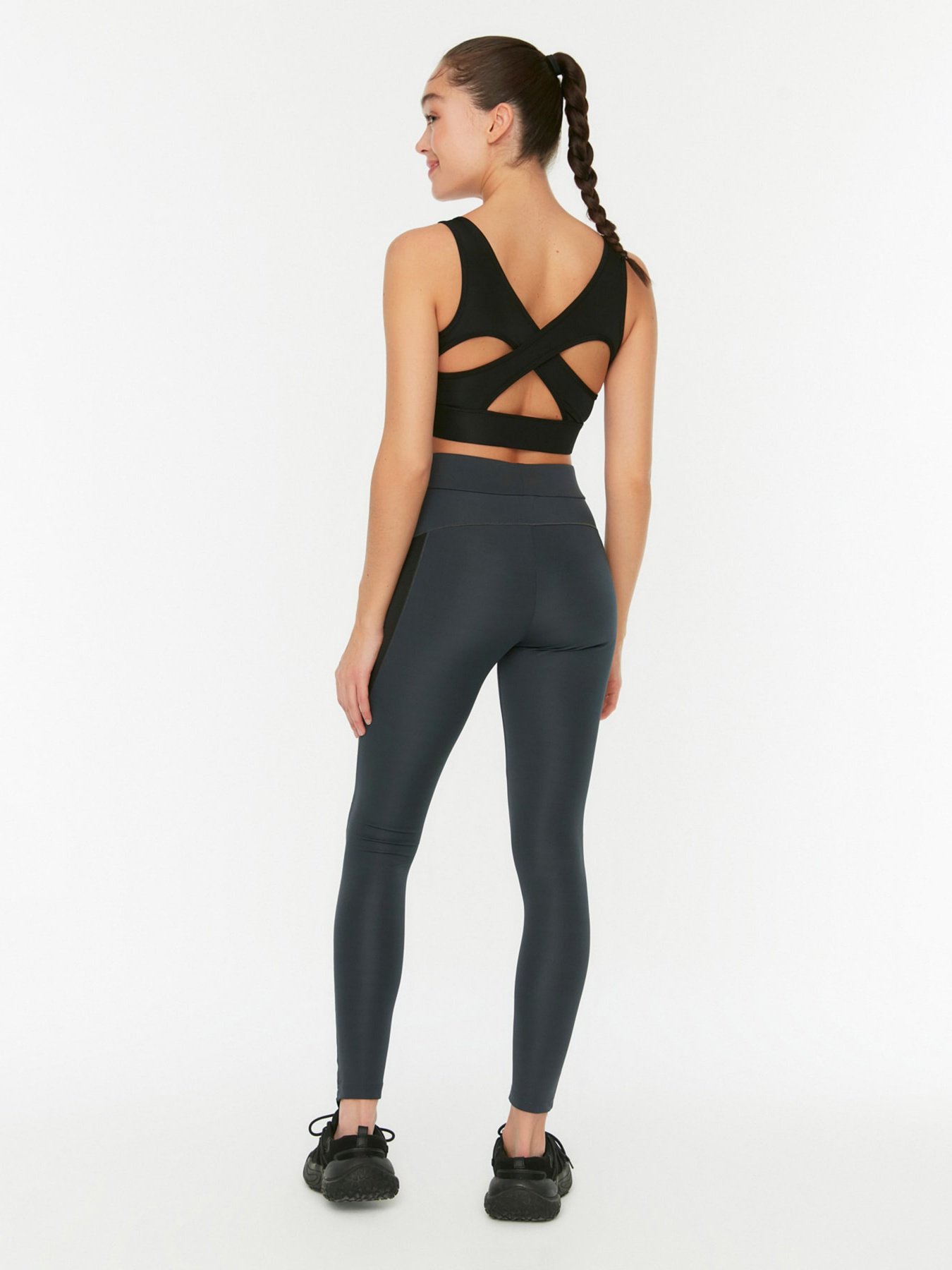 Спортивные леггинсы Trendyol модель TWOAW20TA0061/Antrasit Фото