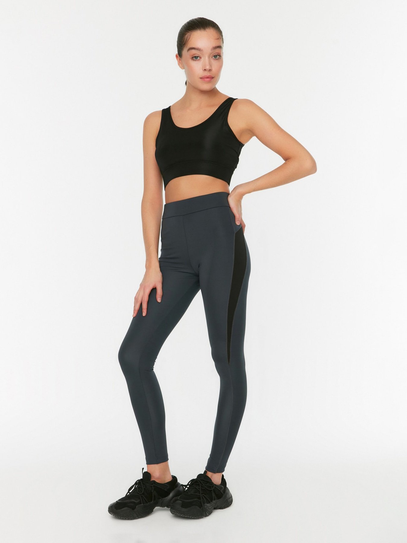 Спортивные леггинсы Trendyol модель TWOAW20TA0061/Antrasit Фото