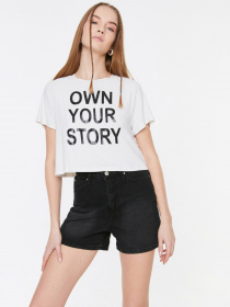 Джинсові шорти Trendyol модель TWOSS20SR0297/Siyah Фото