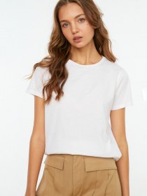 Футболка Trendyol модель TWOSS20TS0133/Beyaz Фото