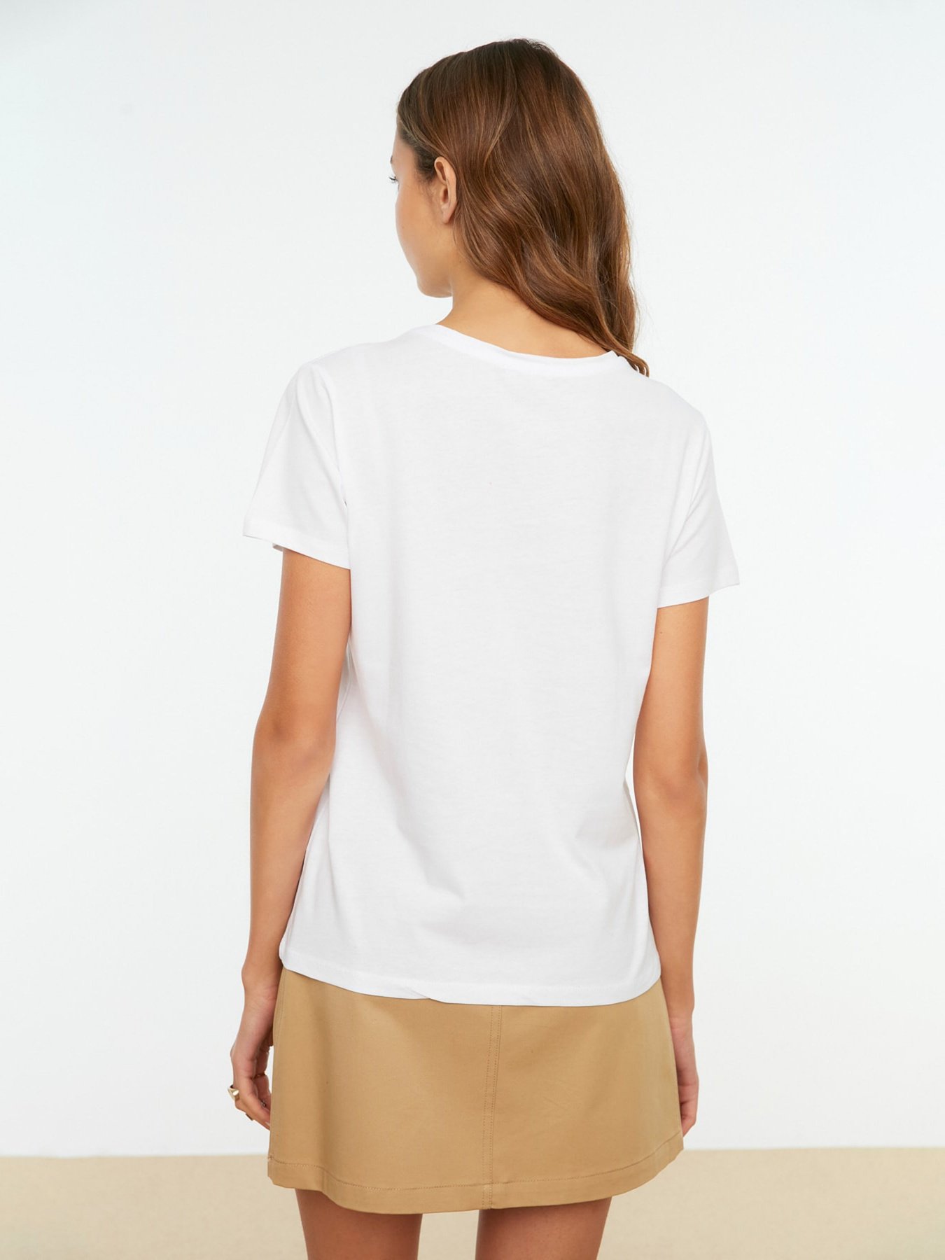 Футболка Trendyol модель TWOSS20TS0133/Beyaz Фото