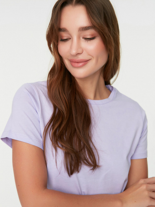 Футболка Trendyol модель TWOSS20TS0133/Lila Фото