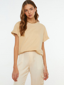 Футболка Trendyol модель TWOSS20TS0134/Bej Фото
