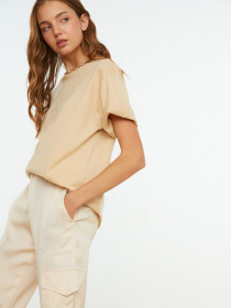Футболка Trendyol модель TWOSS20TS0134/Bej Фото