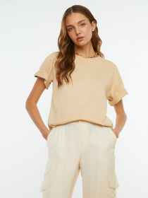 Футболка Trendyol модель TWOSS20TS0134/Bej Фото