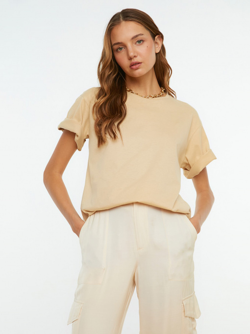 Футболка Trendyol модель TWOSS20TS0134/Bej Фото