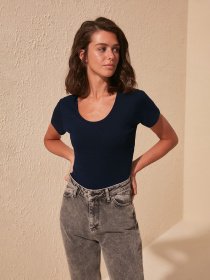 Футболка Trendyol модель TWOSS20TS0138/Lacivert Фото