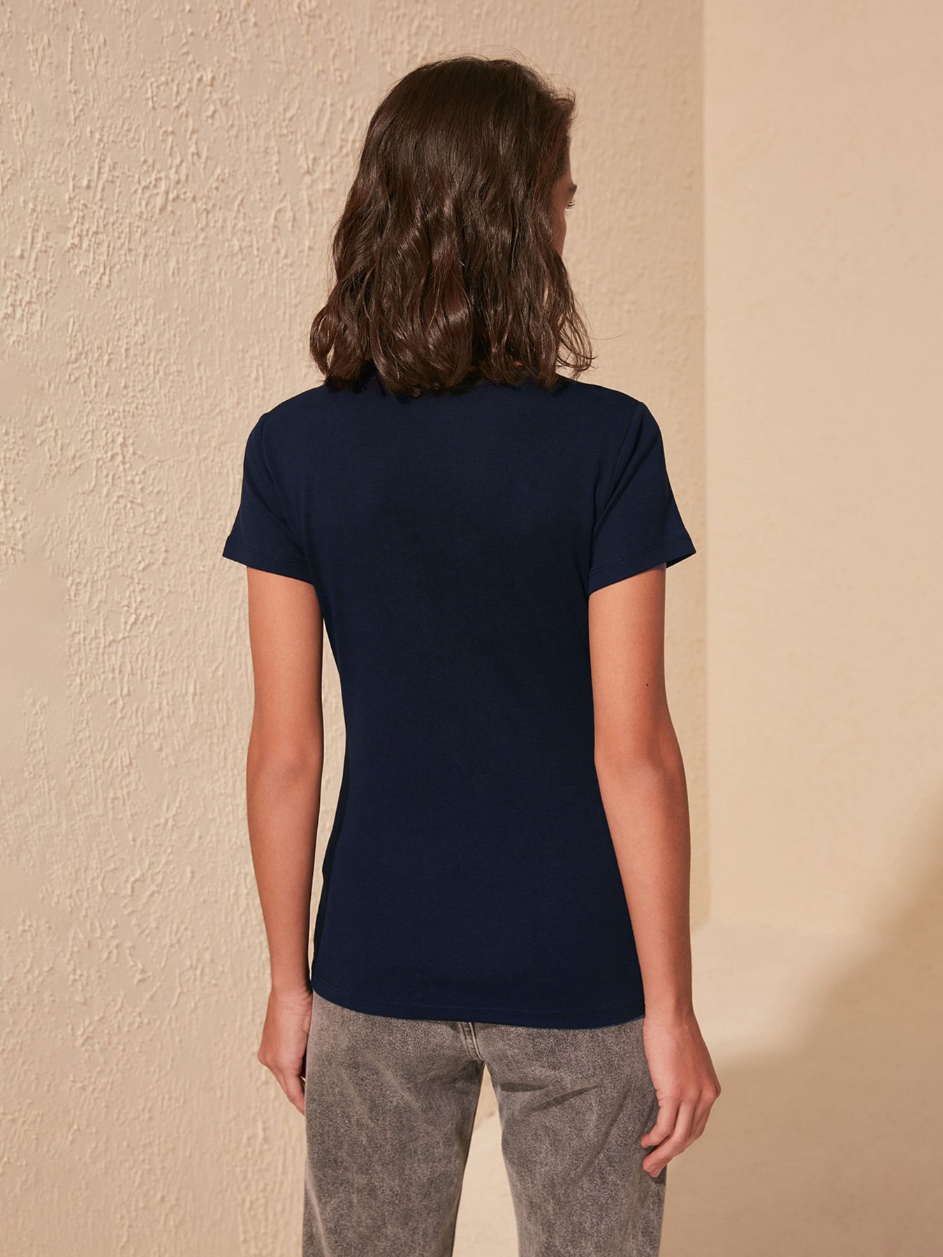 Футболка Trendyol модель TWOSS20TS0138/Lacivert Фото