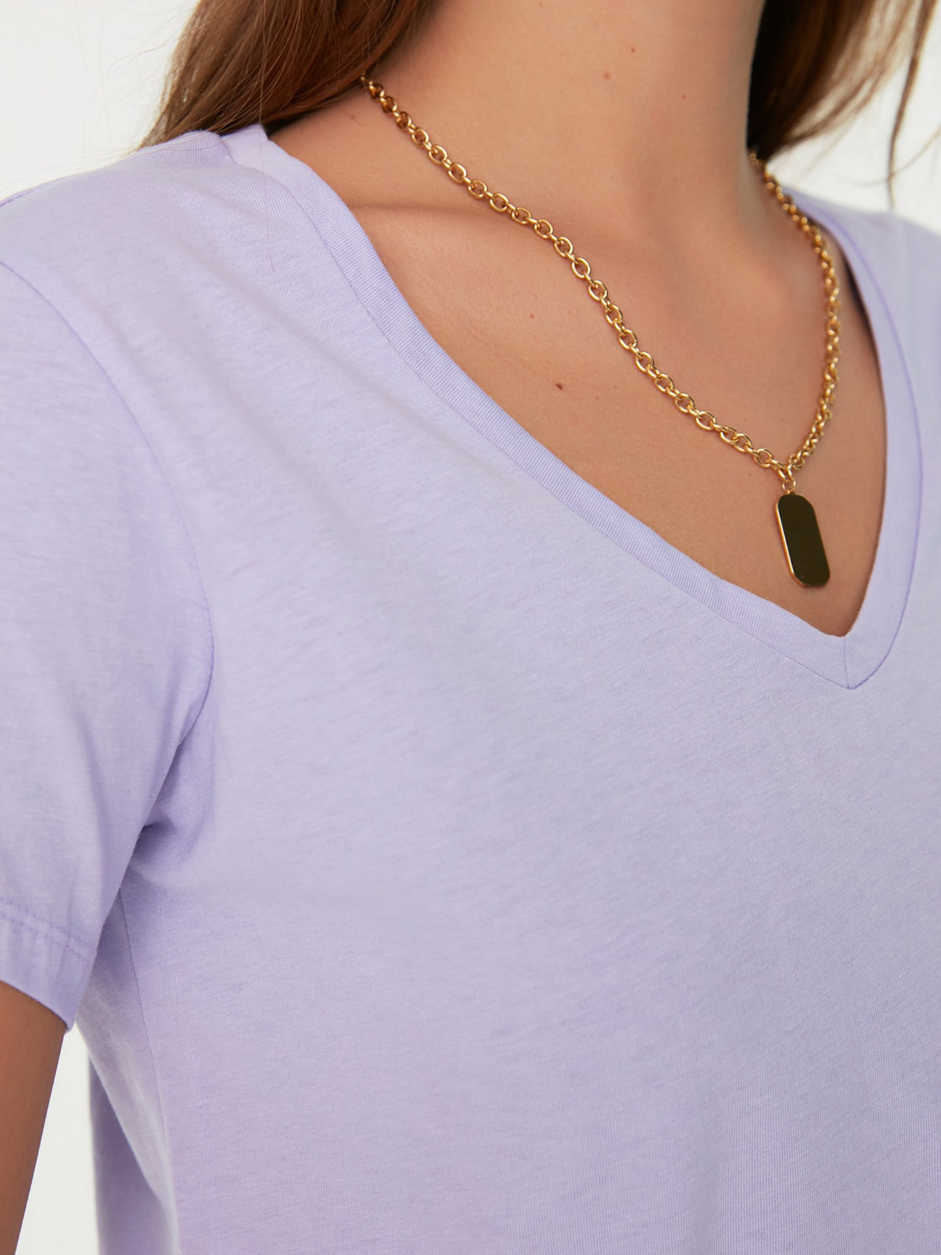 Набор футболок Trendyol модель TWOSS20TS0142/Lacivert-Lila Фото