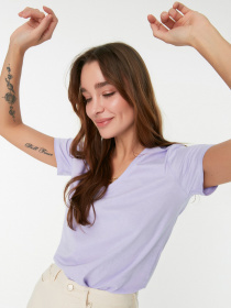 Набор футболок Trendyol модель TWOSS20TS0142/Lacivert-Lila Фото