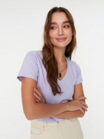 Набор футболок Trendyol модель TWOSS20TS0142/Lacivert-Lila Фото