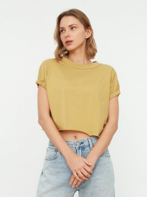 Футболка Trendyol модель TWOSS20TS1257/Acik Yesil Фото