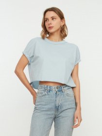 Футболка Trendyol модель TWOSS20TS1257/Mavi Фото