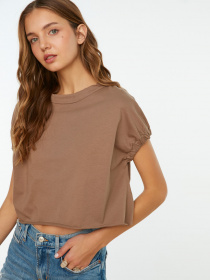 Футболка Trendyol модель TWOSS20TS1257/Vizon Фото