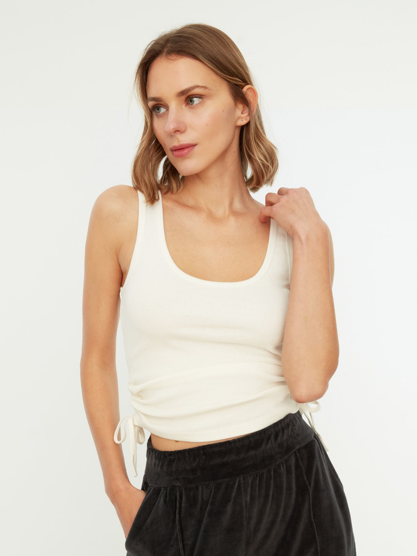 Топ Trendyol модель TWOSS21AL0020/Ekru Фото