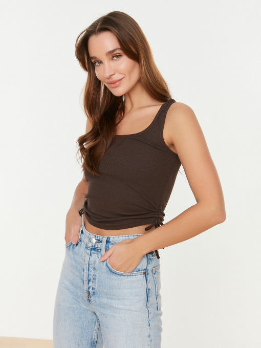 Топ Trendyol модель TWOSS21AL0020/Kahverengi Фото