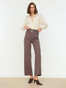 Класичні штани Trendyol модель TWOSS21PL0104/Antrasit Фото