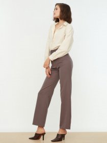 Класичні штани Trendyol модель TWOSS21PL0104/Antrasit Фото