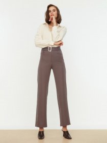 Класичні штани Trendyol модель TWOSS21PL0104/Antrasit Фото