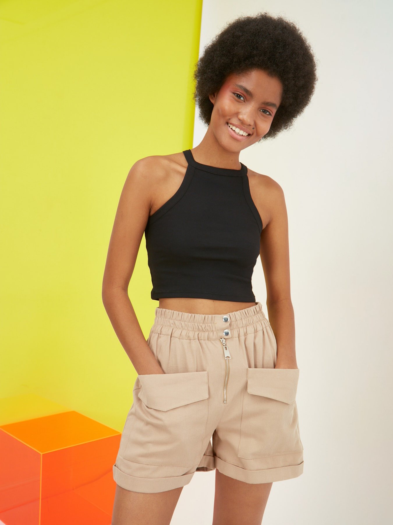 Шорти Trendyol модель TWOSS21SR0073/Bej Фото