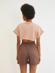 Повседневные шорты Trendyol модель TWOSS21SR0073/Kahverengi Фото