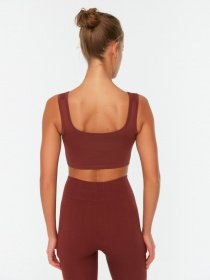 Топ спортивний Trendyol модель TWOSS21SS0008/Kahverengi Фото