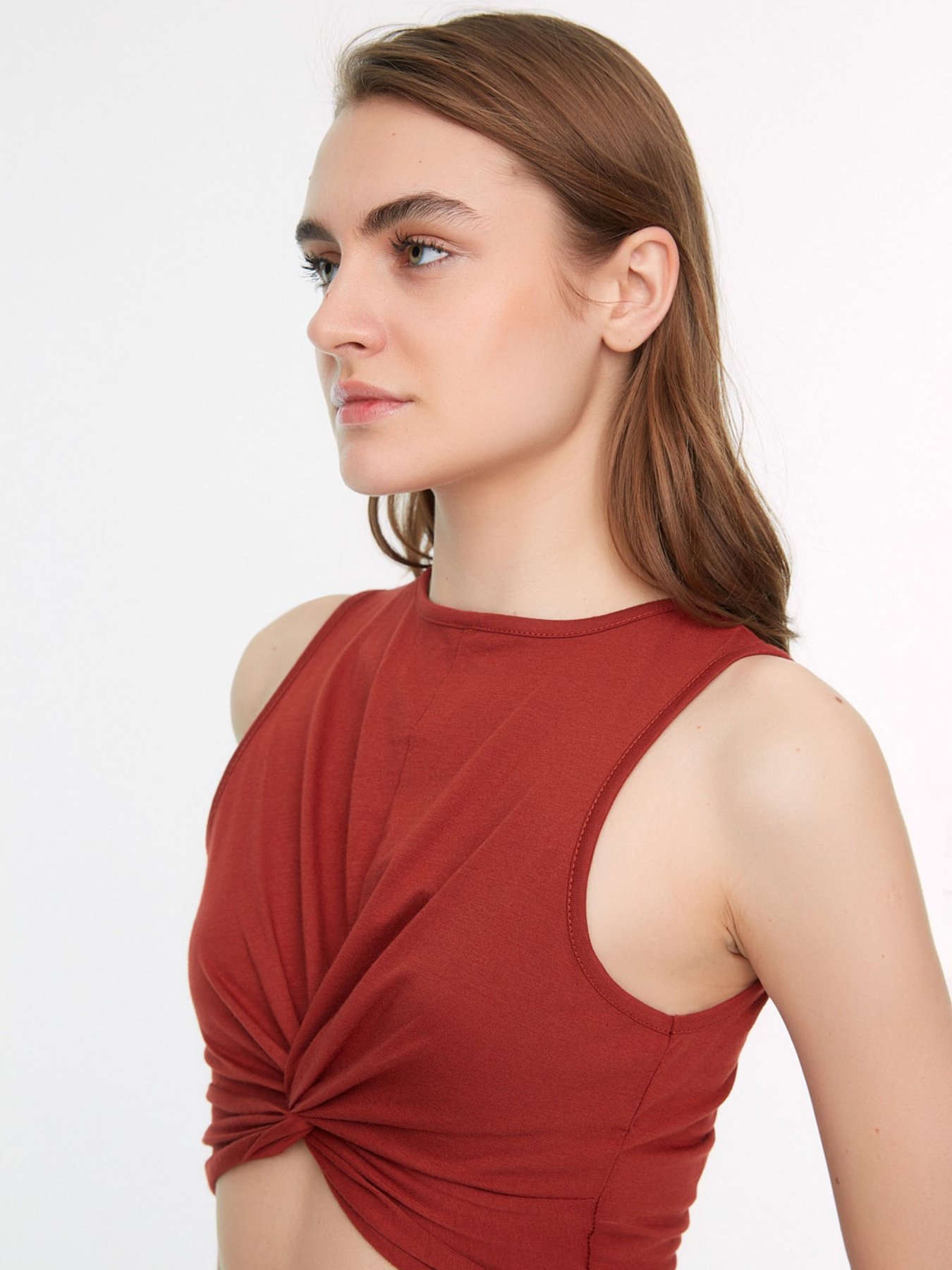 Топ Trendyol модель TWOSS22BZ00059/Kiremit Фото