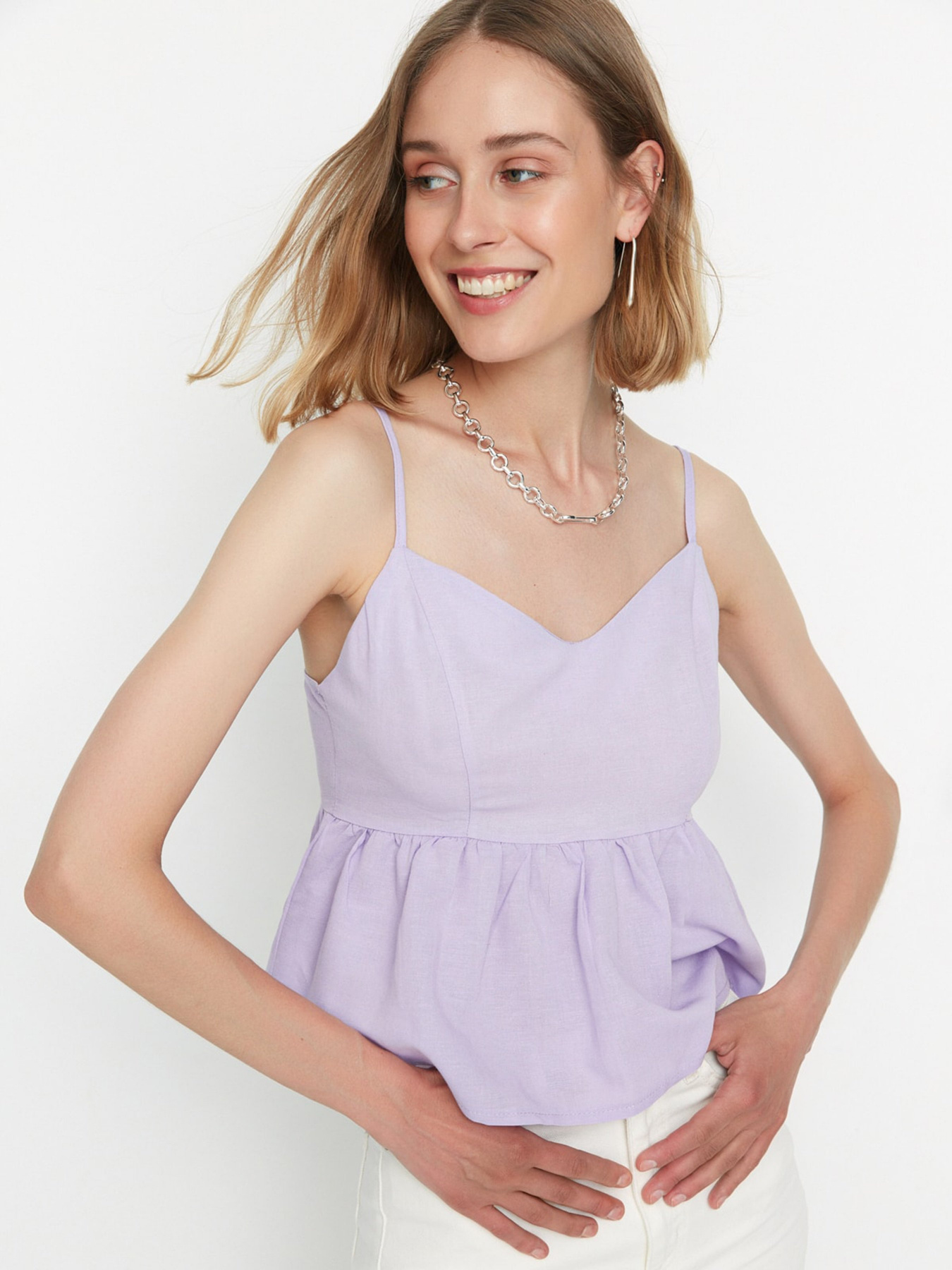 Майка Trendyol модель TWOSS22BZ00103/Lila Фото