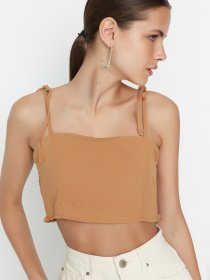 Топ Trendyol модель TWOSS22BZ0158/Acik Kahverengi Фото