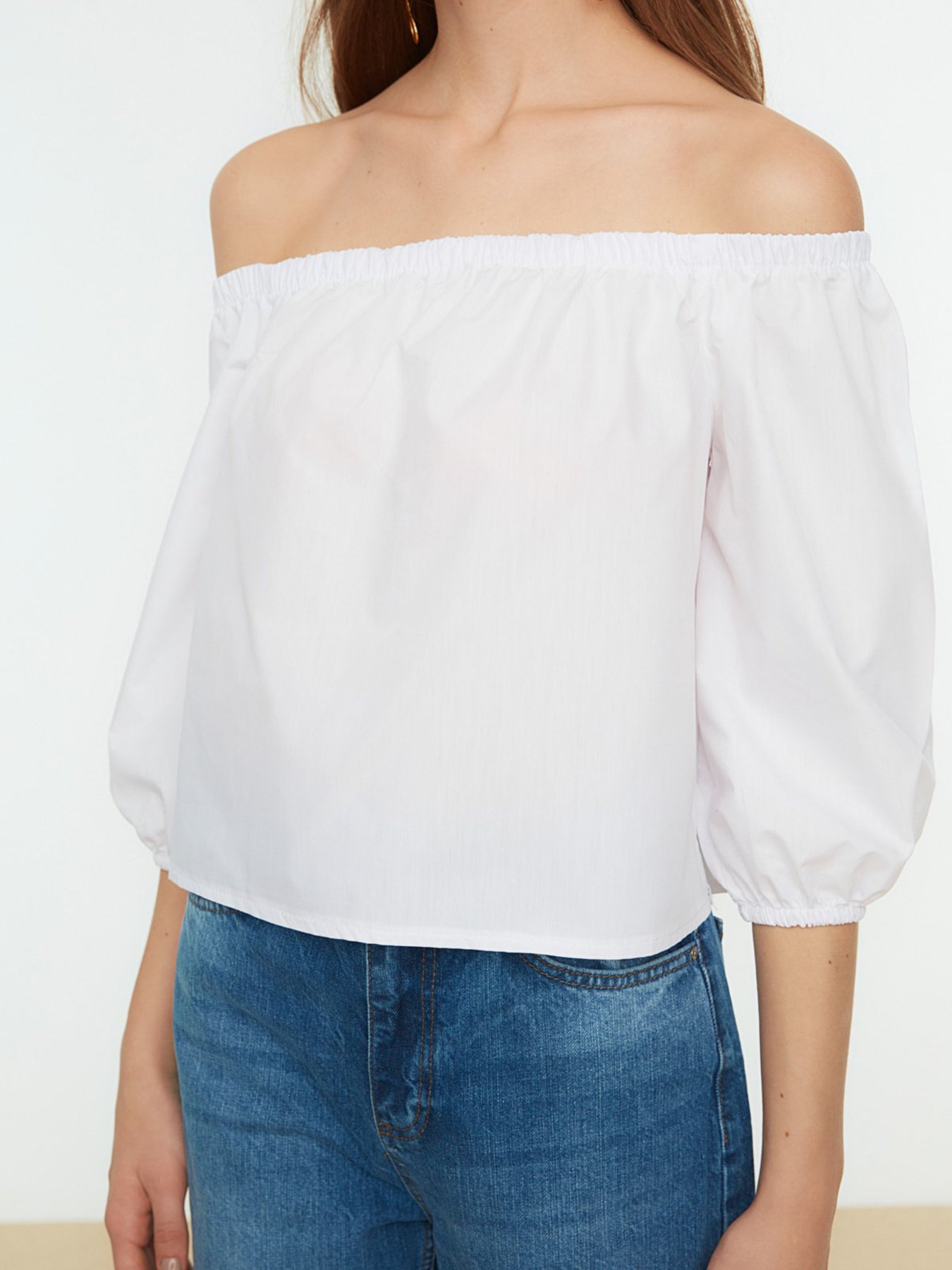 Блуза Trendyol модель TWOSS22BZ0164/Ekru Фото