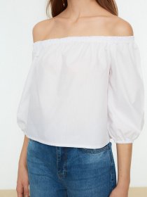 Блуза Trendyol модель TWOSS22BZ0164/Ekru Блуза Trendyol модель TWOSS22BZ0164/Ekru Фото